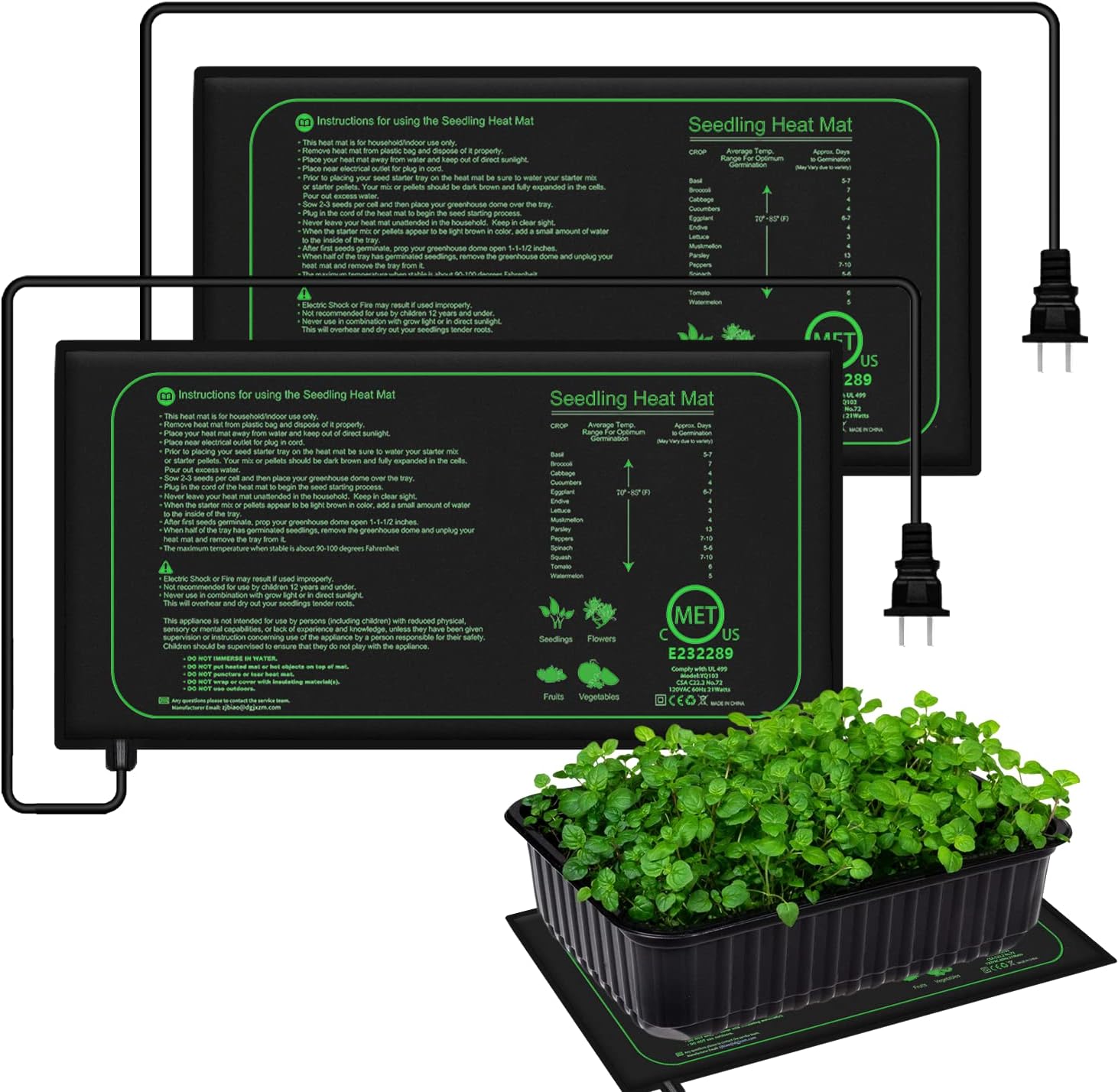Seedling Heat Pad - 10/25/50 см нагревательный коврик для рассады
