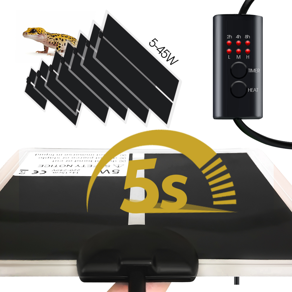 Seedling Heat Pad - Евровилка, 5-20 Вт, рептилии, строительный тепловой
