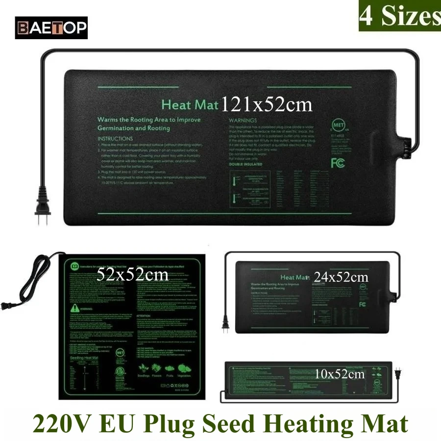 4 размера, 220 В, вилка европе – обзор и цена Seedling Heat Pad