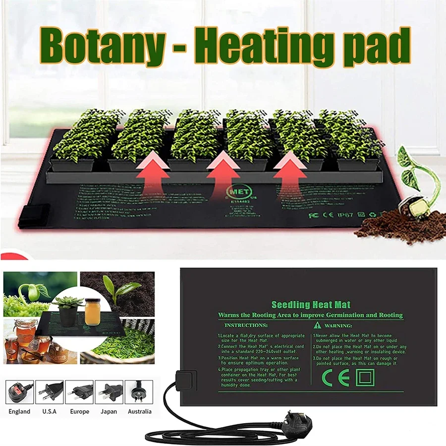 4 размера, 220 В, вилка европе – обзор и цена Seedling Heat Pad