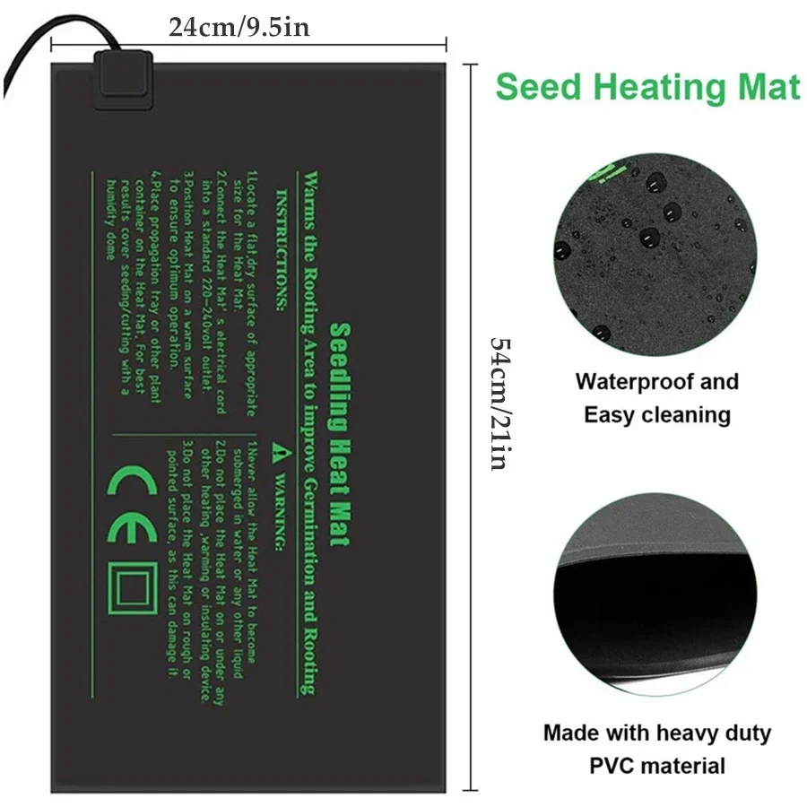 4 размера, 220 В, вилка европе – обзор и цена Seedling Heat Pad