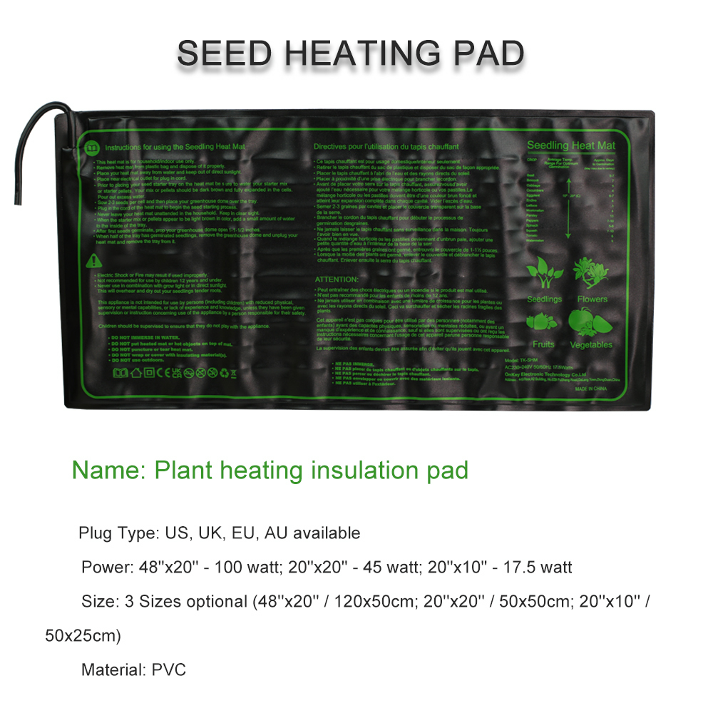 Грелка для рассады, 3 размера, – обзор и цена Seedling Heat Pad