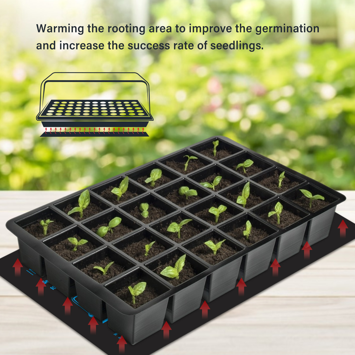 Водонепроницаемый греющий ковр – обзор и цена Seedling Heat Pad